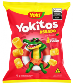 SALGADINHO YOKITOS  45G TUBINHO QUEIJO