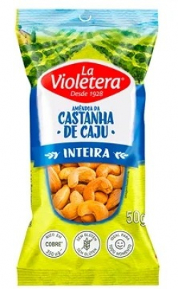 CASTANHA CAJU LA VIOLETERA 50G INTEIRA