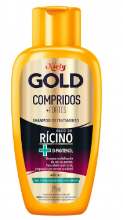 SHAMPOO NIELY GOLD 275ML COMPRIDOS+FORTES