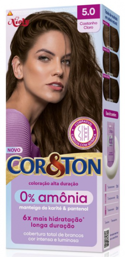 COLOR COR & TON SEM AMONIA 5.0 CASTANHO CLARO
