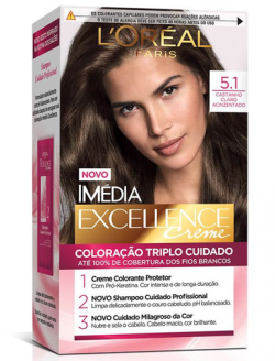 COLOR EXCELLENCE CREME 5.1 CASTANHO CLARO ACIZENTADO