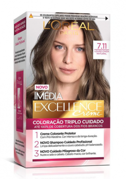 COLOR EXCELLENCE CREME 7.11 LOURO CINZA NATURAL