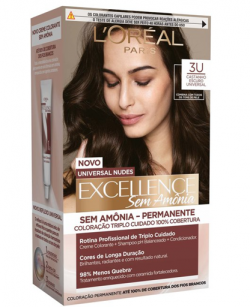 COLOR EXCELLENCE SEM AMONIA 3U CASTANHO ESCURO UNIVERSAL