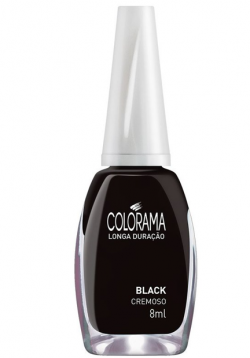 ESMALTE CREMOSO COLORAMA 8ML BLACK