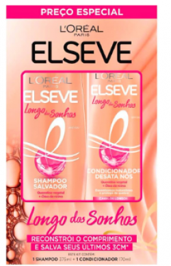 KIT ELSEVE SHAMPOO375ML+CONDICIONADOR170ML LONG0 DOS SONHOS