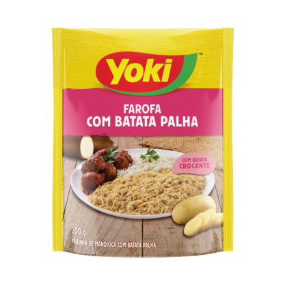 FAROFA YOKI 200G MANDIOCA C/PALHA