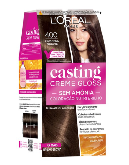 COLOR CASTING CREME GLOSS 400 CASTANHO NATURAL