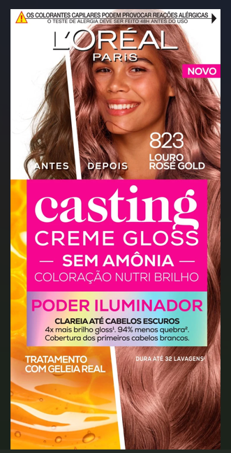 COLOR CASTING CREME GLOSS 823 LOURO ROSE GOLD