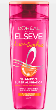 SHAMPOO ELSEVE 200ML LISO SONHOS AHA+QUERA